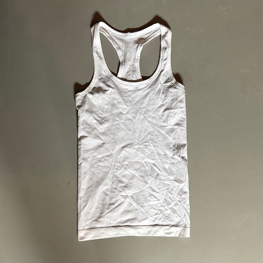 lululemon athletica White Racerback Tank Top